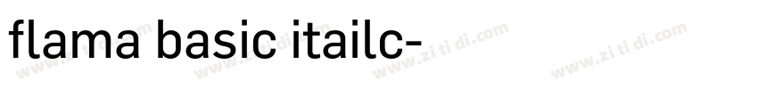 flama basic itailc字体转换